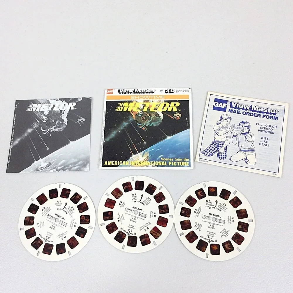 VTG 1979 View Master GAF‎ Meteor K46 Showtime 3 Reel Set